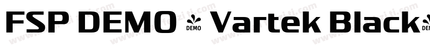 FSP DEMO - Vartek Black字体转换
